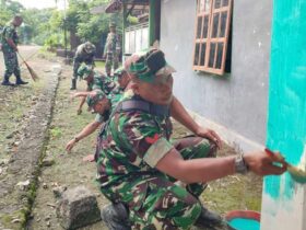 Hadir dengan Hati Suci Untuk Masyarakat Kodim 0721/Blora Rehab Panti Asuhan di Desa Muraharjo Kunduran