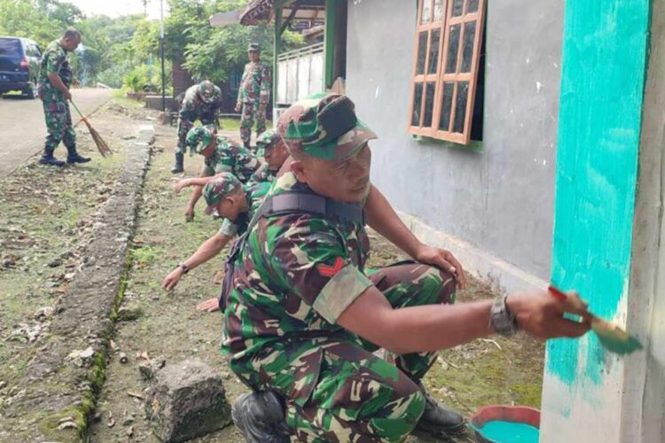 Hadir dengan Hati Suci Untuk Masyarakat Kodim 0721/Blora Rehab Panti Asuhan di Desa Muraharjo Kunduran