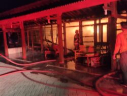 Rumah Lansia di Desa Brumbung Blora Terbakar Diduga Akibat Korsleting