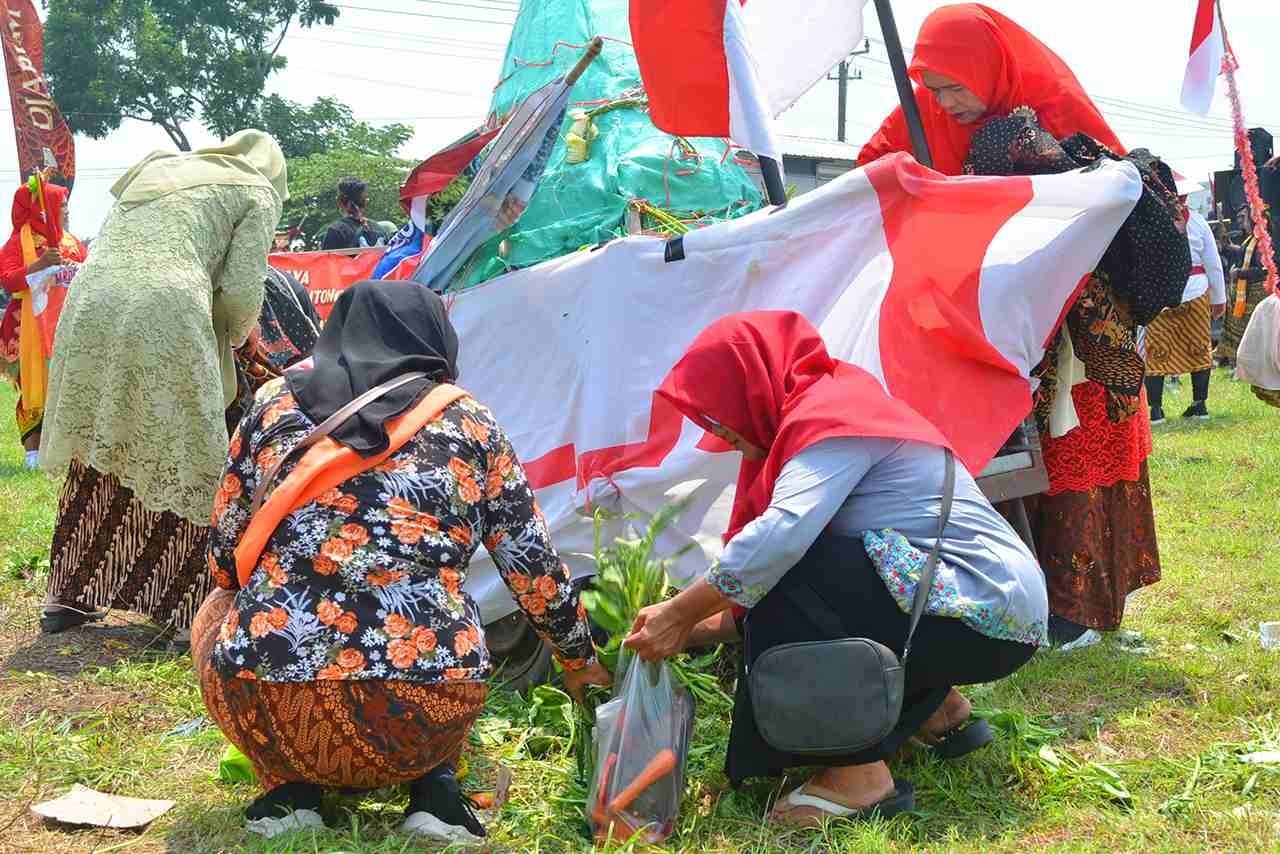 12 Gunungan Ludes Diserbu Warga Kirab Budaya Gunungan 2025 Desa Kentong Berlangsung Meriah 2