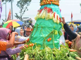12 Gunungan Ludes Diserbu Warga Kirab Budaya Gunungan 2025 Desa Kentong Berlangsung Meriah