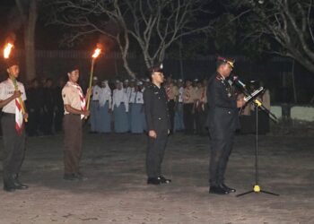 Berjalan Khidmat Apel Kehormatan dan Renungan Suci Dilaksanakan di TMP Wira Bhakti Blora