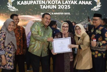 Blora Raih Penghargaan KLA Kategori Nindya Naik Peringkat dari Tahun Sebelumnya