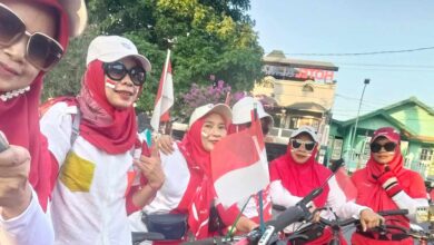 Kibarkan Semangat Kayuh Sepeda Goyang Senam