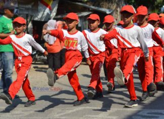 Meriahkan HUT Ke-80 RI Gerak Jalan Cepu Tingkat SD SMP Dimulai Besok