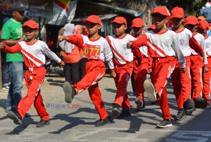 Meriahkan HUT Ke-80 RI Gerak Jalan Cepu Tingkat SD SMP Dimulai Besok