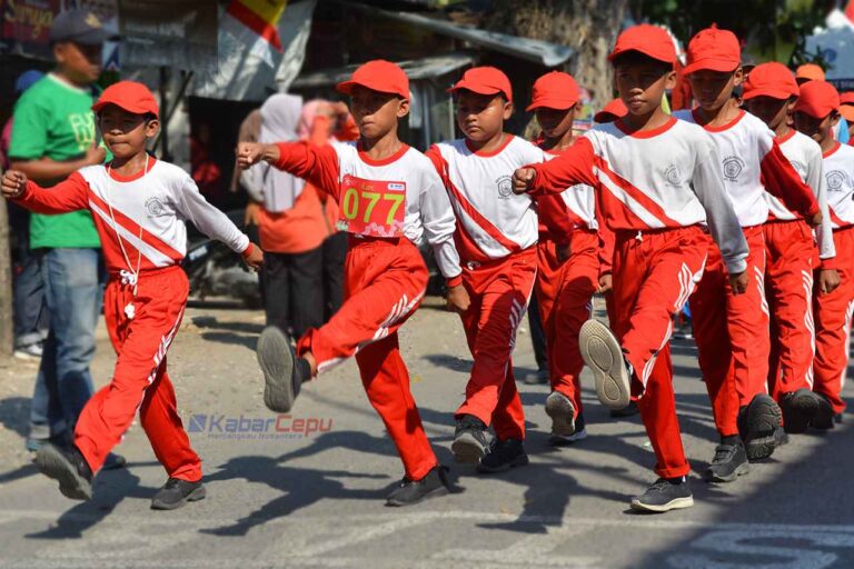 Meriahkan HUT Ke-80 RI Gerak Jalan Cepu Tingkat SD SMP Dimulai Besok