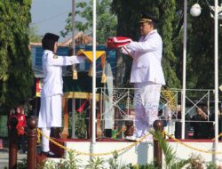Upacara Pengibaran dan Penurunan Bendera Pusaka HUT Ke-80 RI di Blora Berjalan Tanpa Kendala