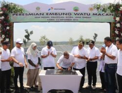 Bersama Pertamina dan UGM Bupati Blora Resmikan Embung Watu Macan