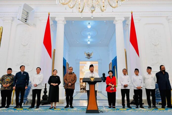 Demo Besar-besaran di RI Presiden Prabowo Kumpulkan Seluruh Ketum Parpol di Istana