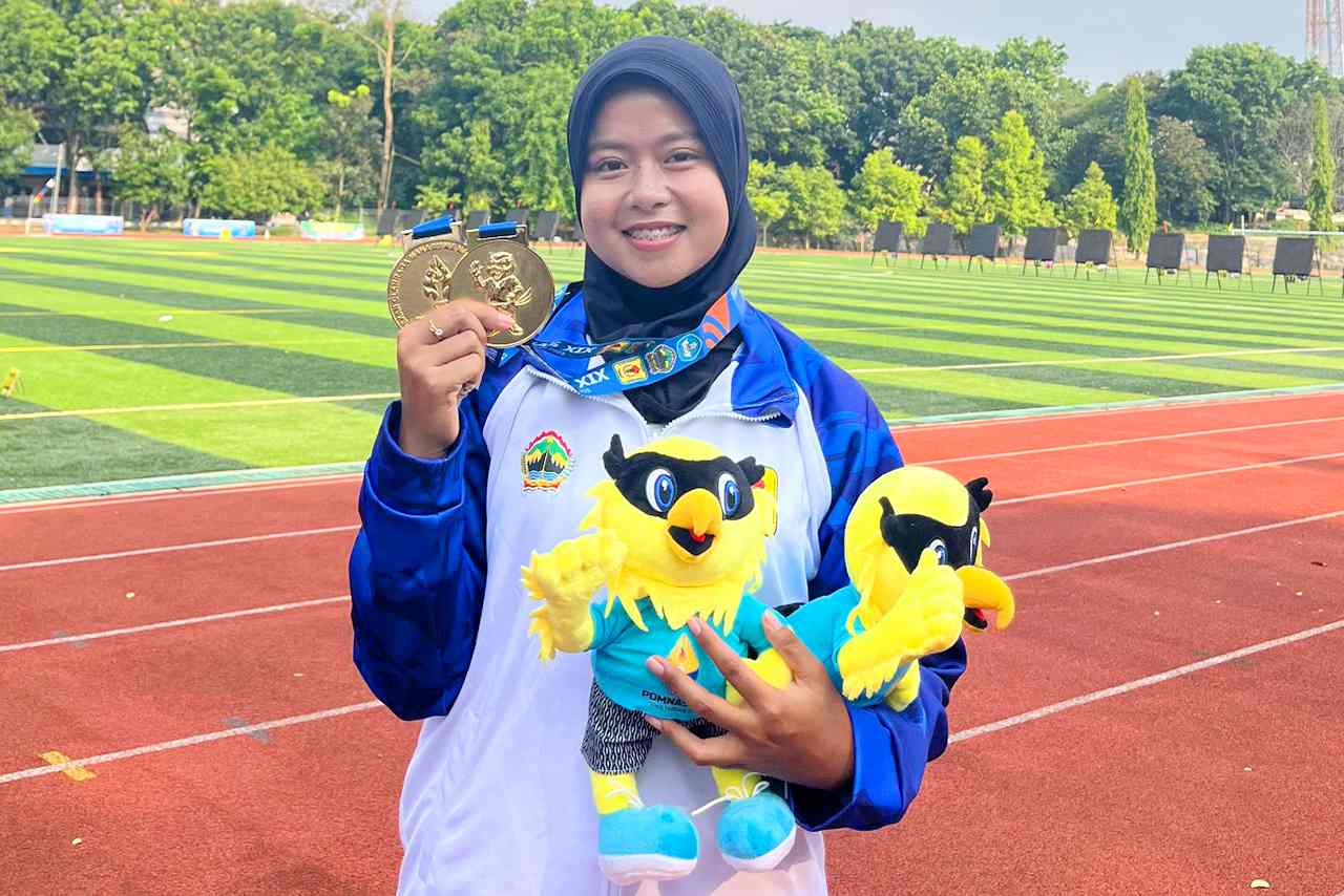 Mantul Anggi Srikandi Panahan Blora Sabet 2 Medali Emas di Pomnas XIX