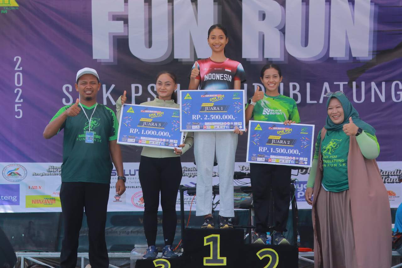 Wow Fun Running Perdana SMK PSM Randublatung Digelar Meriah Peserta Membludak 2