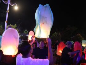 Cahaya Indah Hiasi Langit Noyo Gimbal Blora