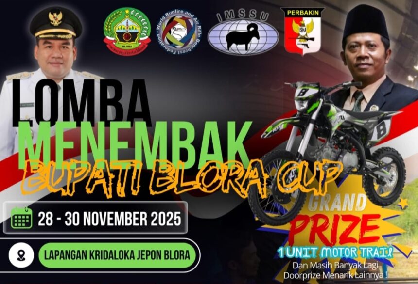 Jadwal dan Info Bupati Blora Cup 2025, Ajang 300 Atlet Tembak Se-Indonesia