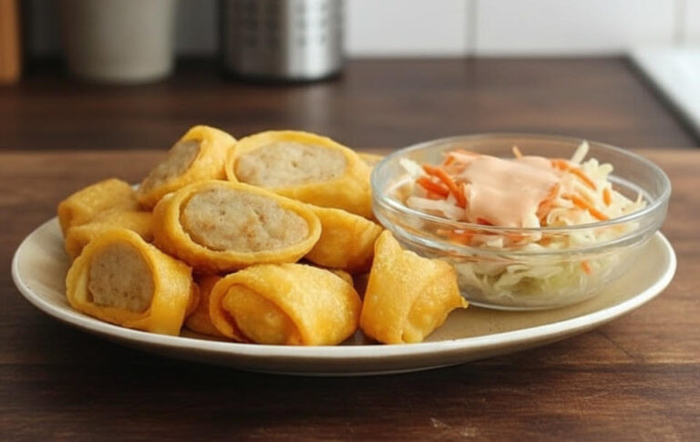 Resep Chicken Egg Roll Rumahan, Anti Gagal