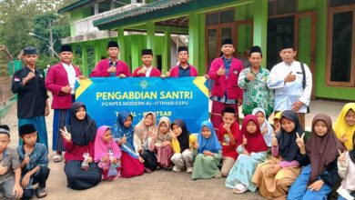 Santri Ponpes Al-Ittihad Cepu Gelar Pengabdian di Tujuh Kecamatan