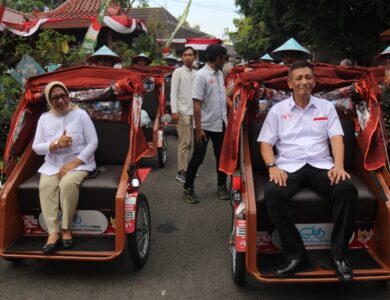 Bentor dan Becak Kayuh di Blora Diganti Becak Listrik