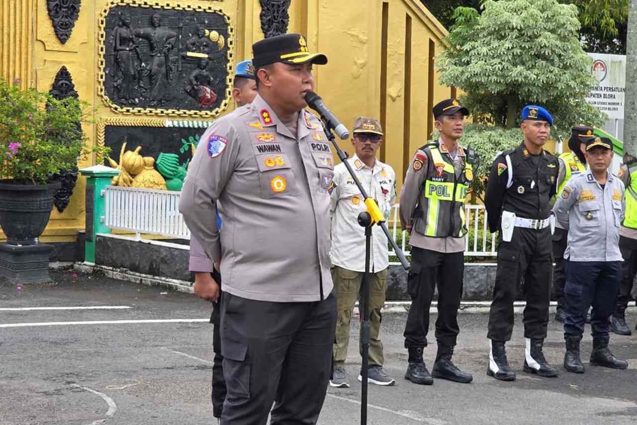Amankan Malam Tahun Baru 2026 Polres Blora Terjunkan 181 Personel di 11 Titik Strategis 2