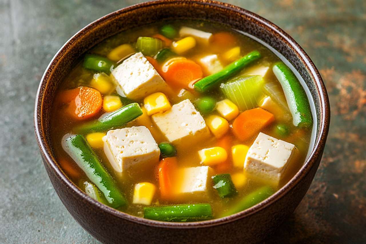 Bikin Hangat dan Sehat Resep Sahur Sup Jagung Tahu dengan Wortel dan Kacang Panjang