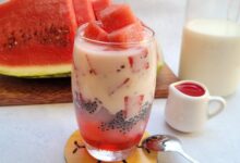 Segarnya Gak Pake Kompromi Resep Es Semangka Susu Omela Minuman Segar Pelepas Dahaga Setelah Seharian Berpuasa