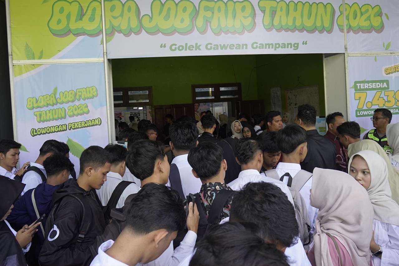 Membludak Blora Job Fair 2026 Sukses Digelar 7439 Orang Berebut Loker