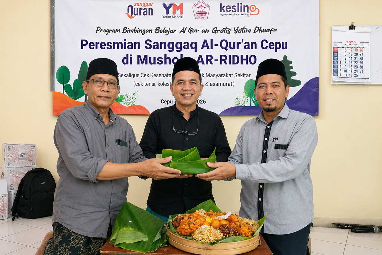 Membangun Generasi Qurani Yatim Mandiri Resmikan Sanggar Al-Qur'an Gratis di Cepu 2