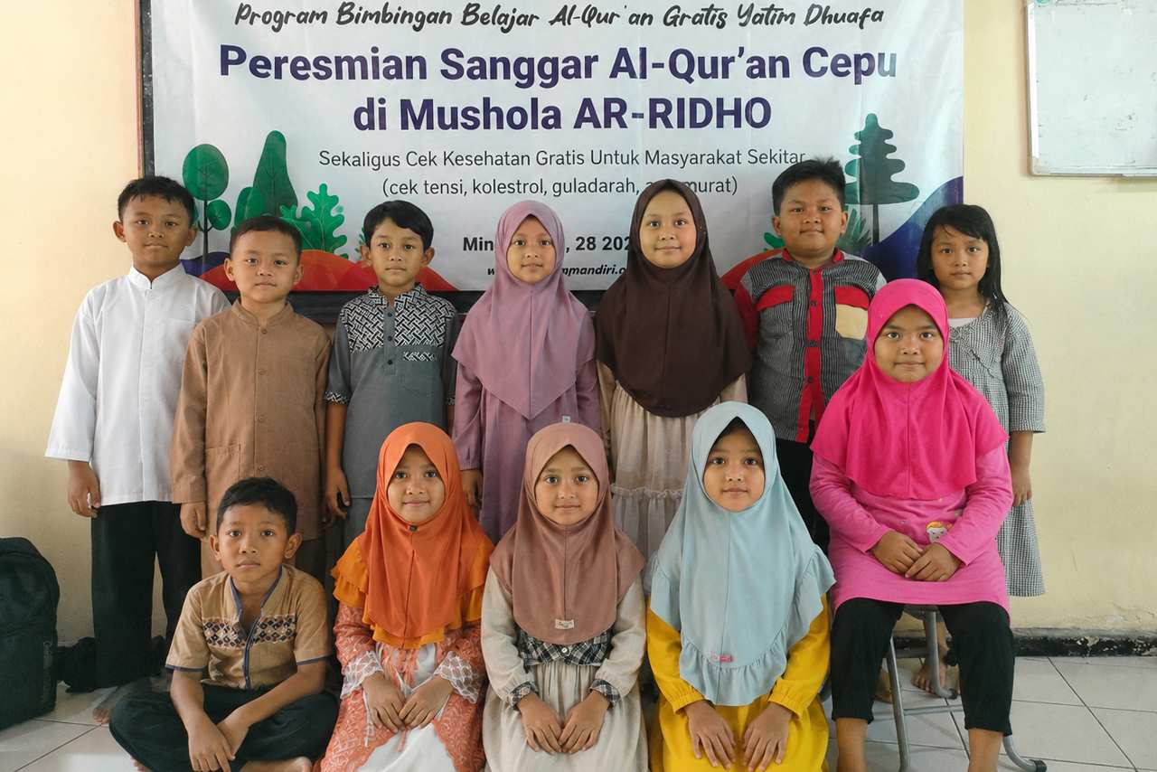 Membangun Generasi Qurani Yatim Mandiri Resmikan Sanggar Al-Qur'an Gratis di Cepu