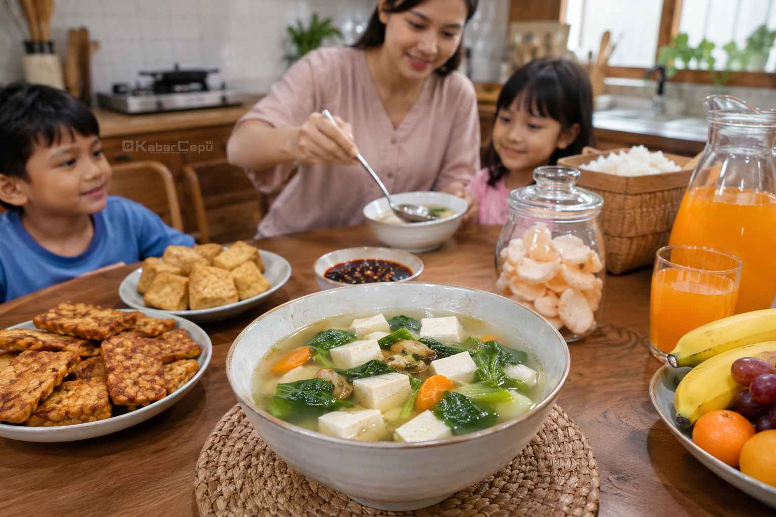Menghangatkan Tubuh dengan Semangkuk Kelezatan Resep Sup Tahu Jepang dan Pakcoy yang Sehat dan Elegan