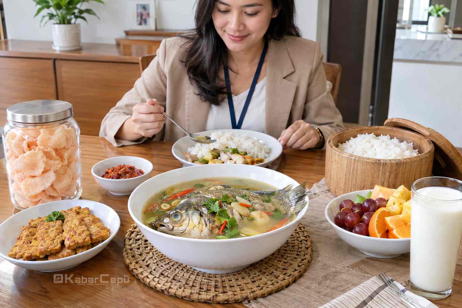 Menu Sehat Kaya Rasa Resep Sop Ikan Nila Kuah Bening Asam Pedas dan Segar